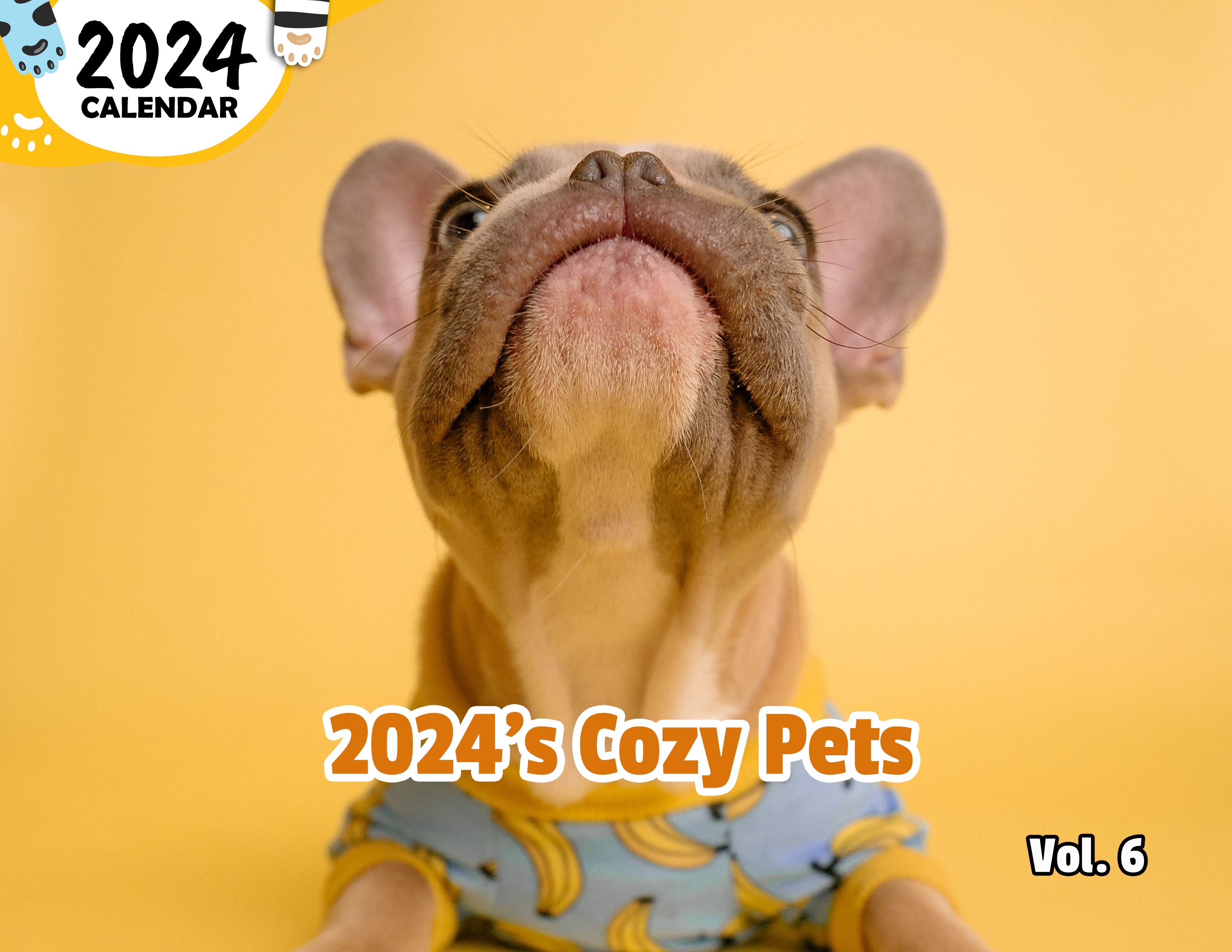 2024's Cozy Pets Volume Six: 2024 Wall Calendar (Published)