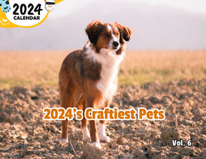 2024's Craftiest Pets Volume Six: 2024 Wall Calendar (Published)