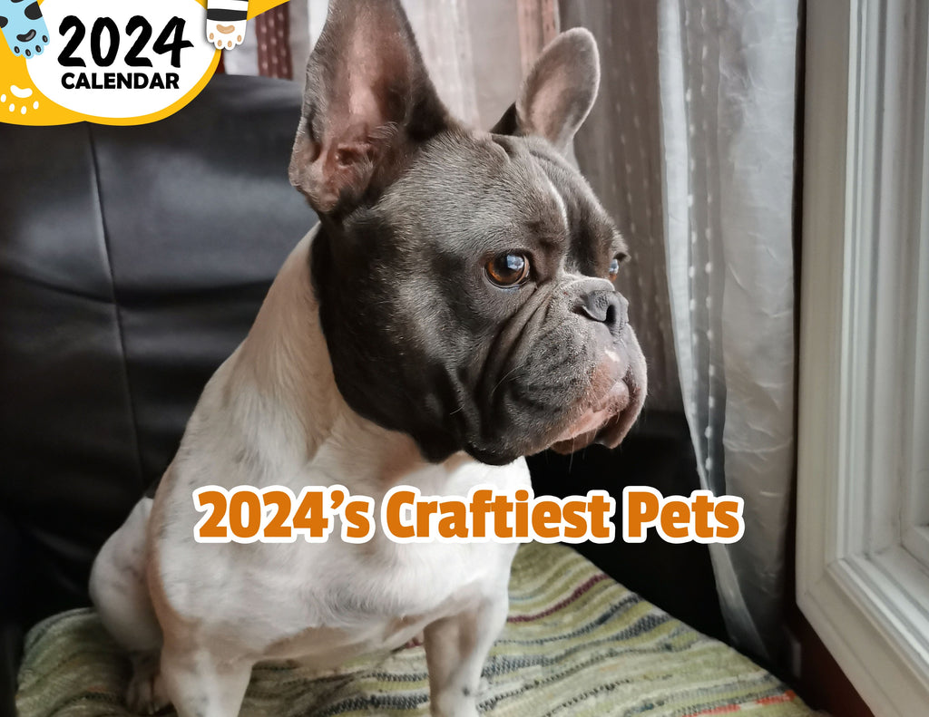 2024's Craftiest Pets: 2024 Wall Calendar (Published)