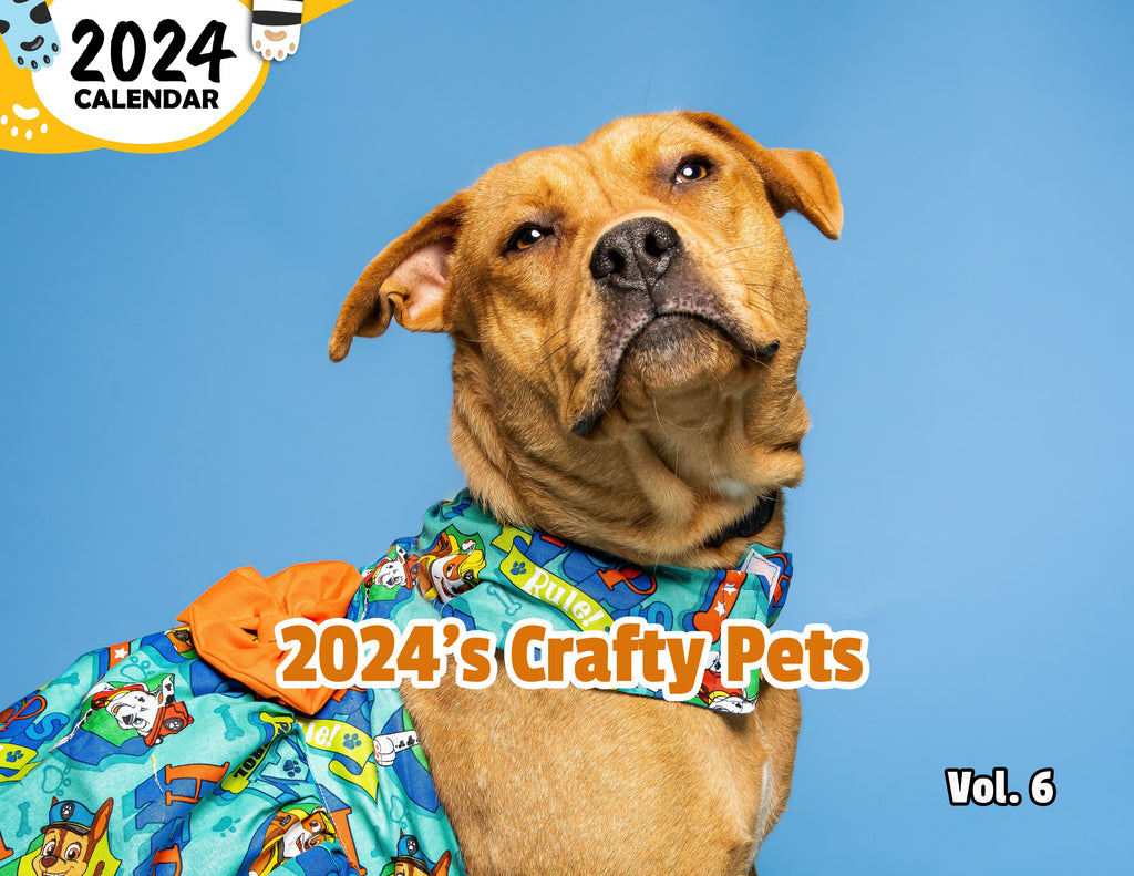 2024's Crafty Pets Volume Six: 2024 Wall Calendar (Published)