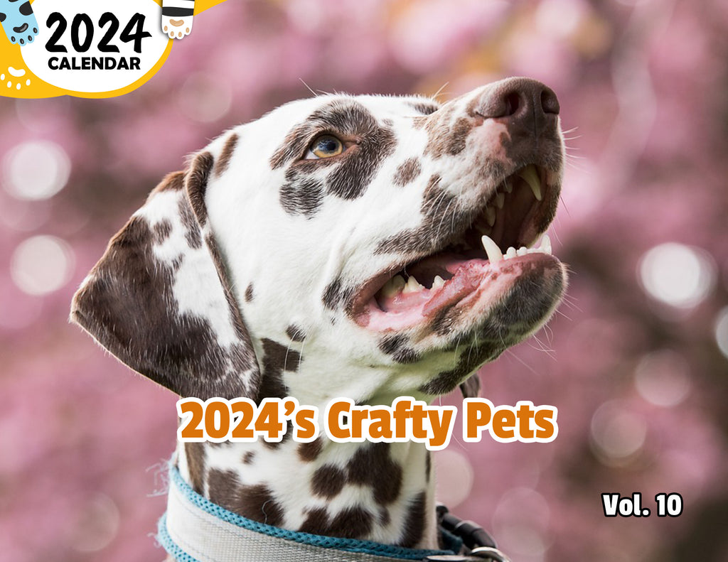 2024's Crafty Pets Volume Ten: 2024 Wall Calendar (Published)
