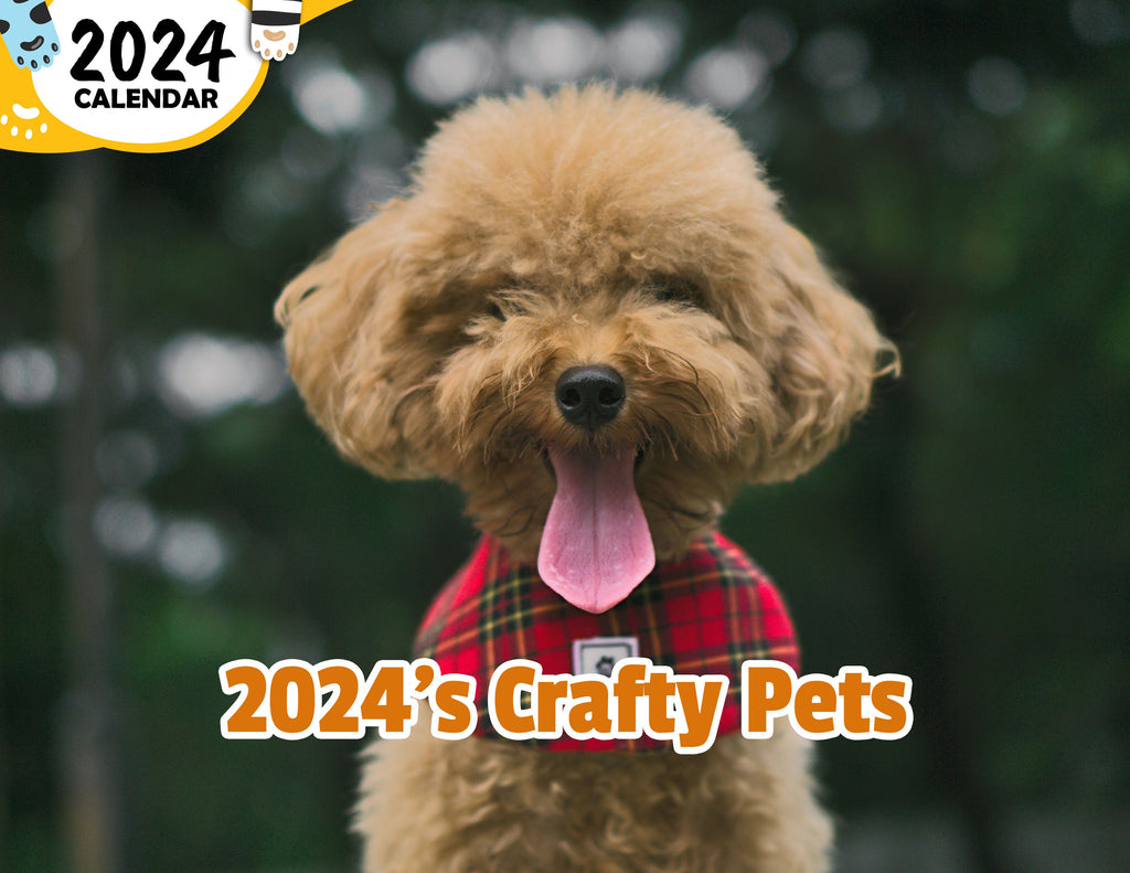 2024's Crafty Pets: 2024 Wall Calendar (Published)