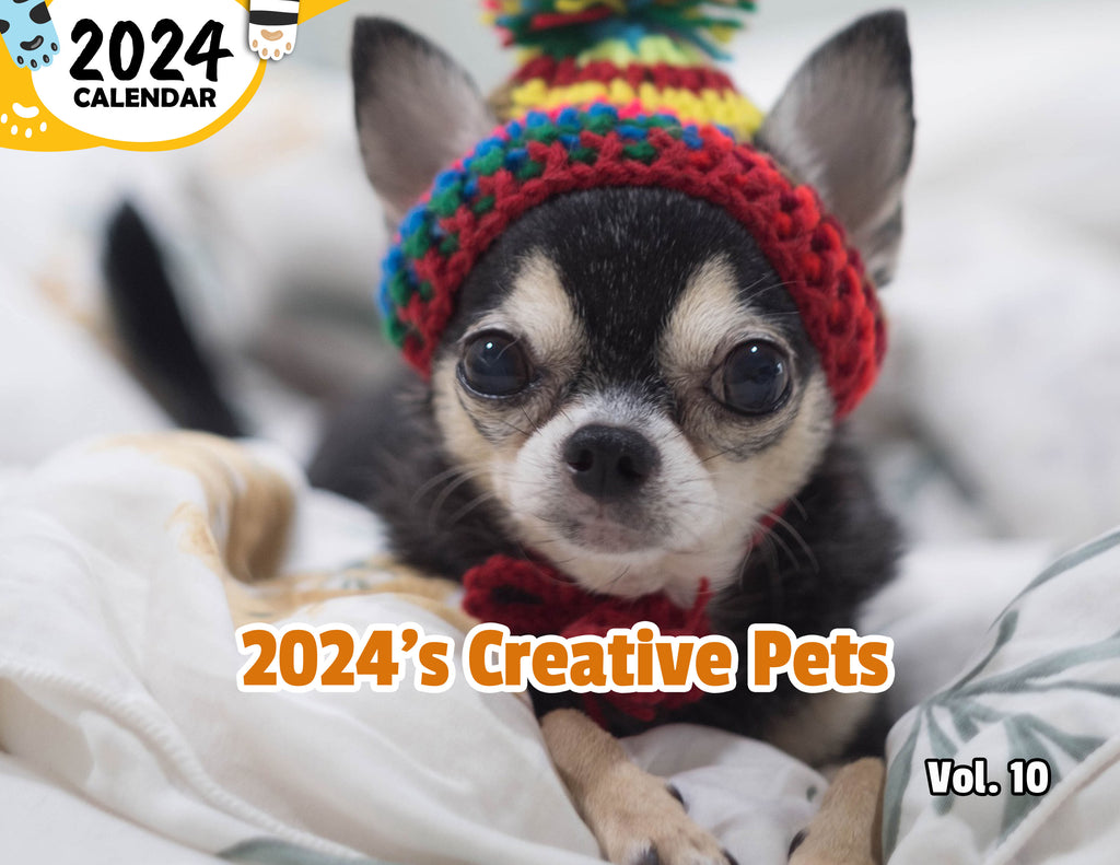 2024's Creative Pets Volume Ten: 2024 Wall Calendar (Published)