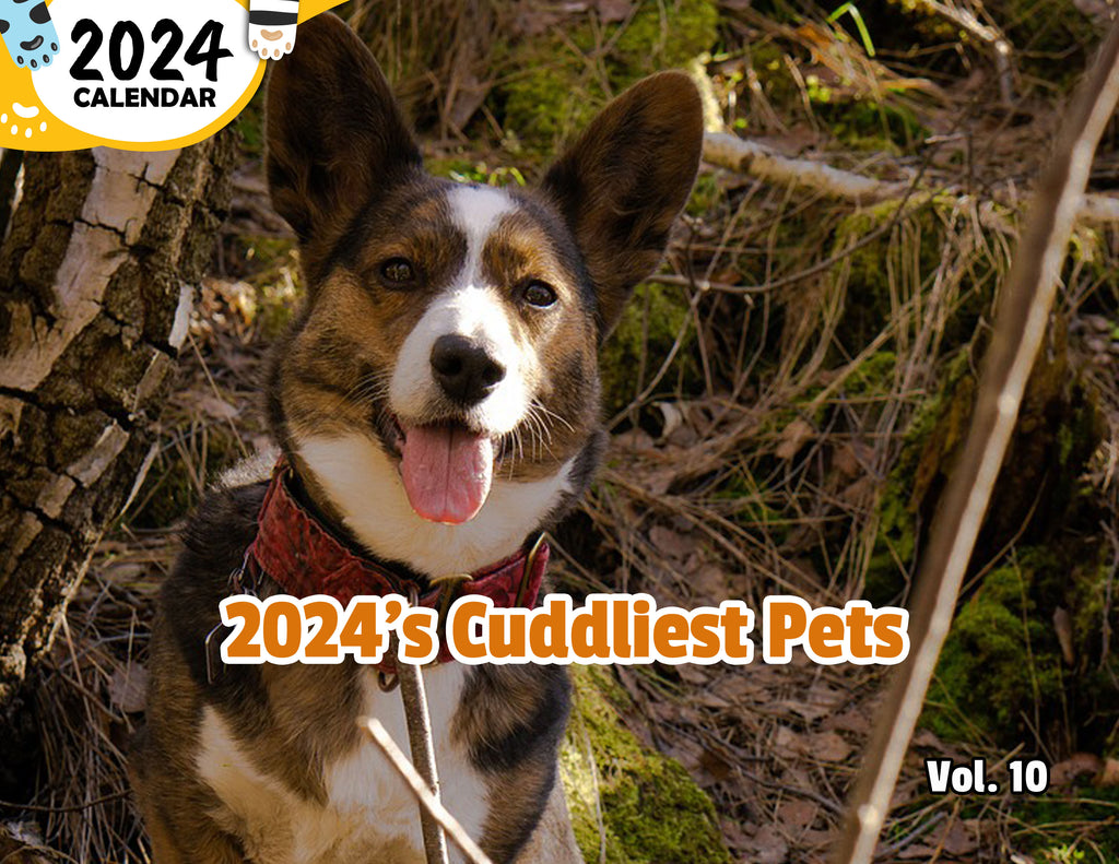 2024's Cuddliest Pets Volume Ten: 2024 Wall Calendar (Published)