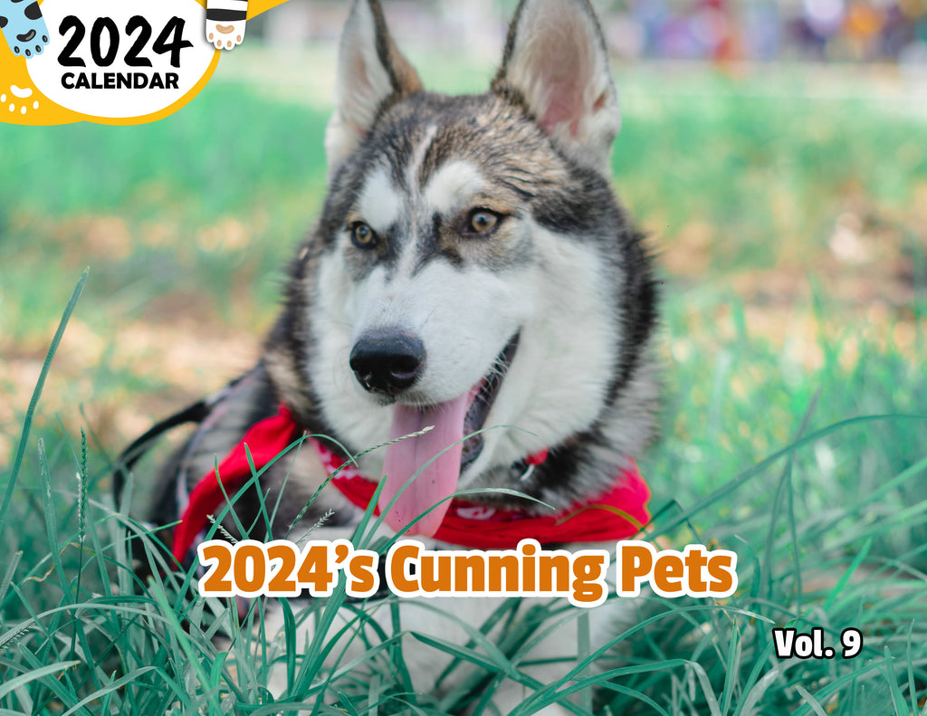 2024's Cunning Pets Volume Nine: 2024 Wall Calendar (Published)