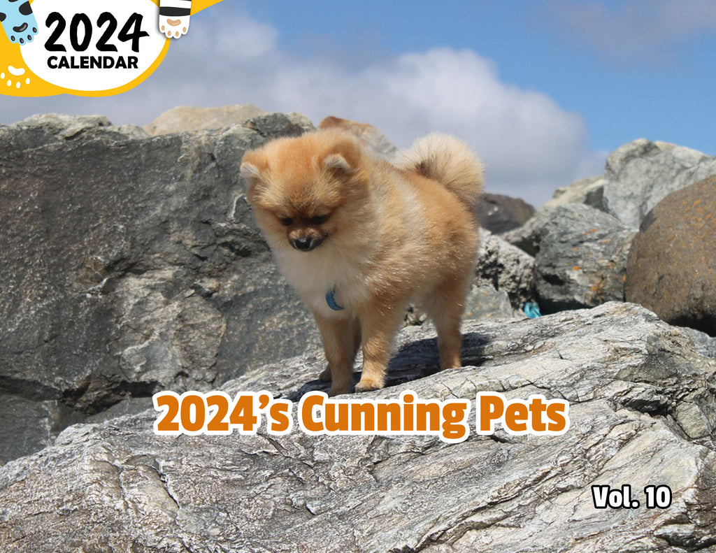 2024's Cunning Pets Volume Ten: 2024 Wall Calendar (Published)