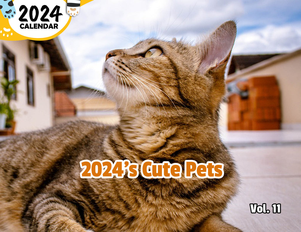 2024's Cute Pets Volume Eleven: 2024 Wall Calendar (Published)