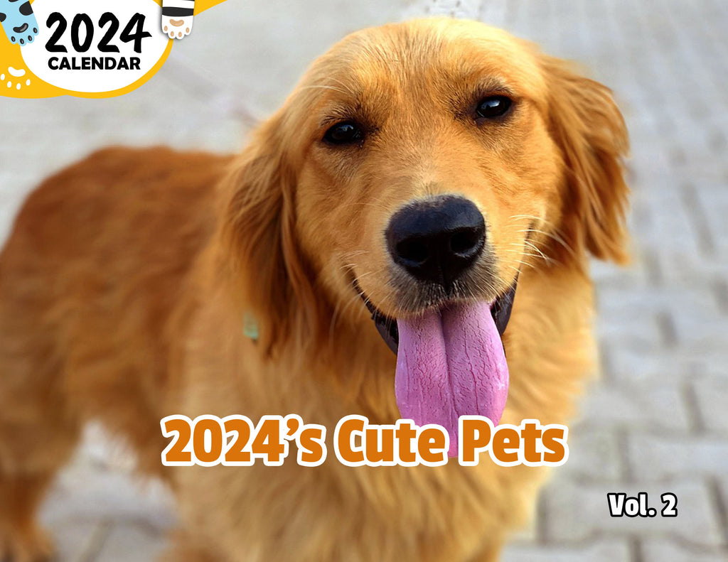 2024's Cute Pets Volume Two: 2024 Wall Calendar (Published)