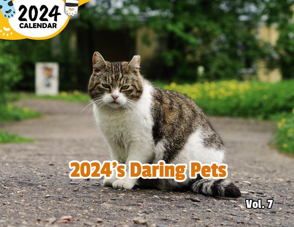 2024's Daring Pets Volume Seven: 2024 Wall Calendar (Published)