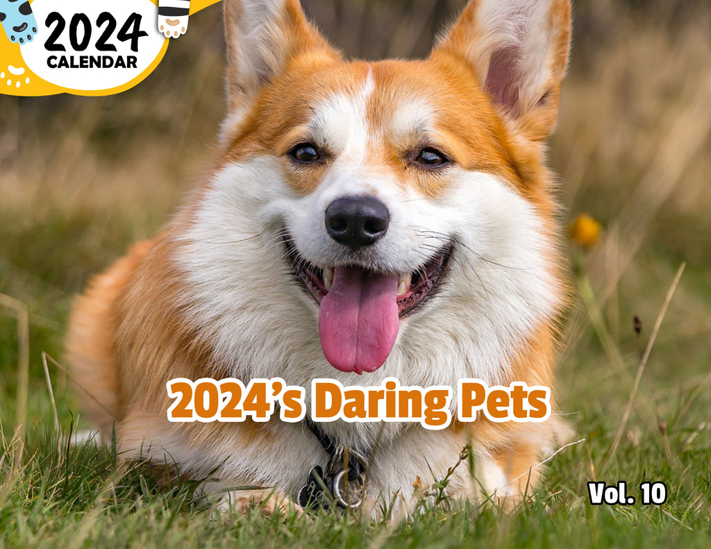 2024's Daring Pets Volume Ten: 2024 Wall Calendar (Published)