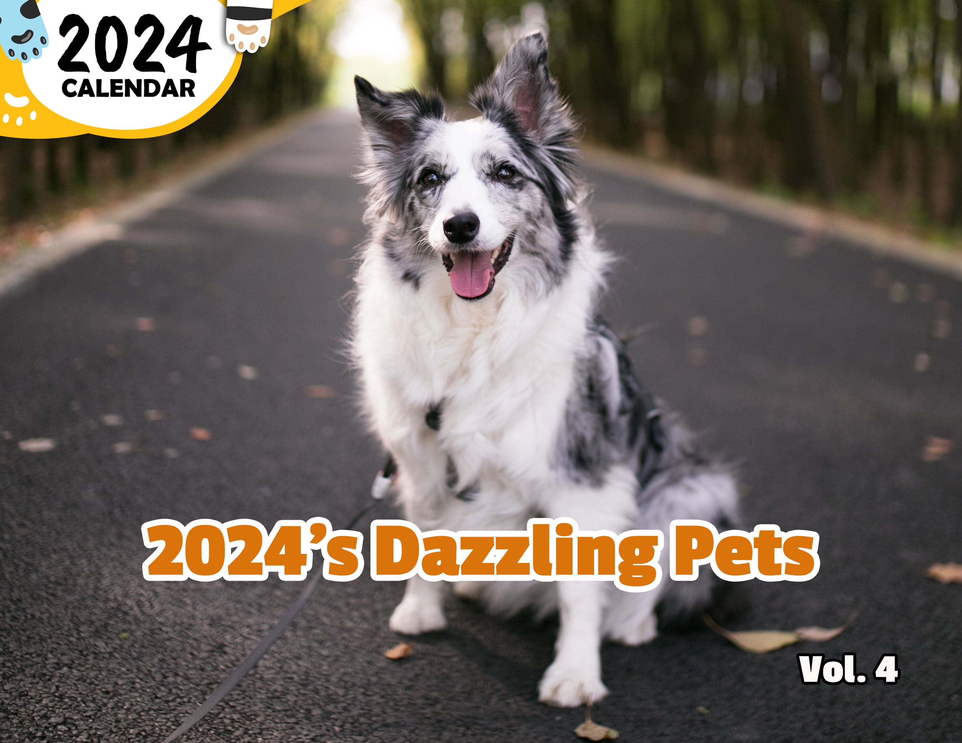 2024's Dazzling Pets Volume Four: 2024 Wall Calendar (Published)