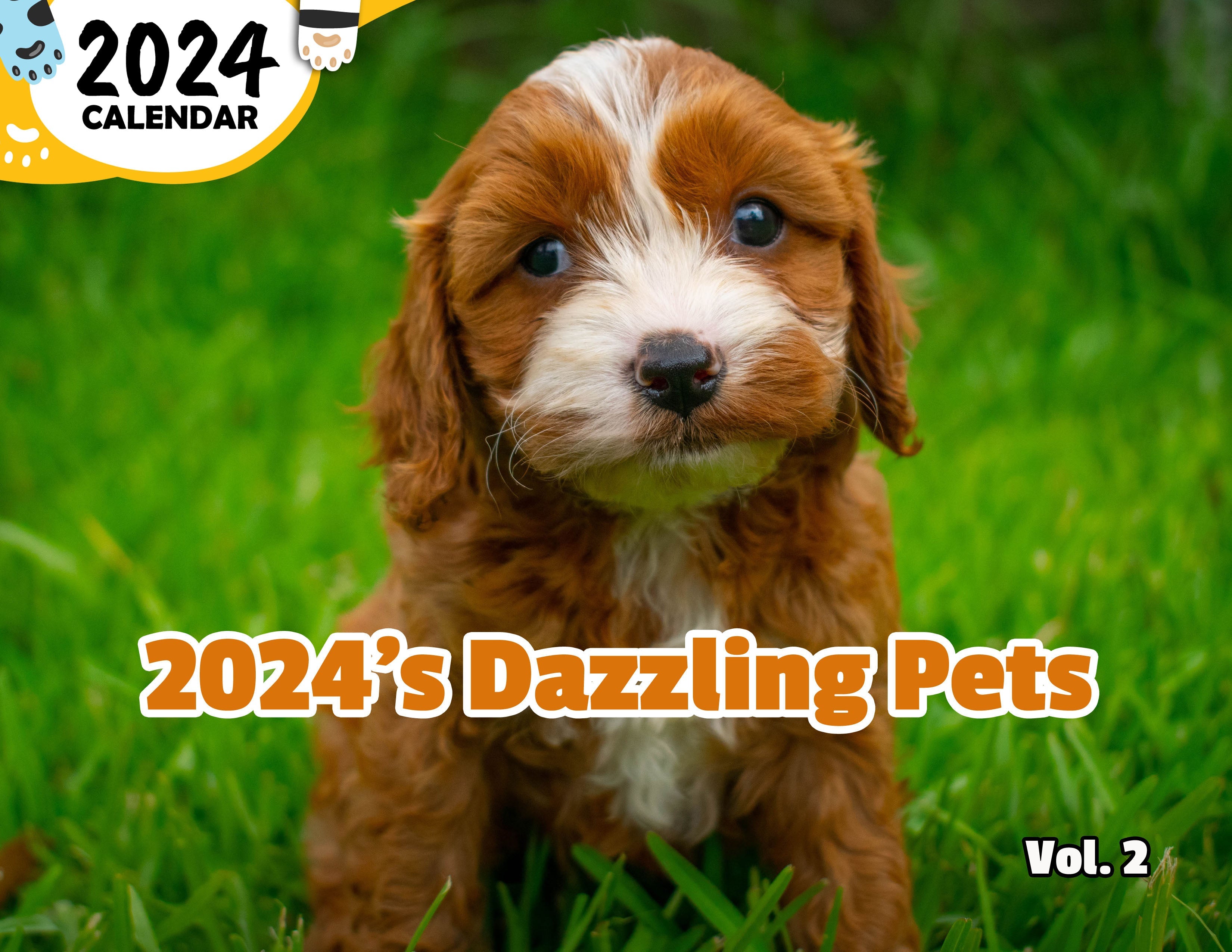 2024's Dazzling Pets Volume Two: 2024 Wall Calendar (Published)