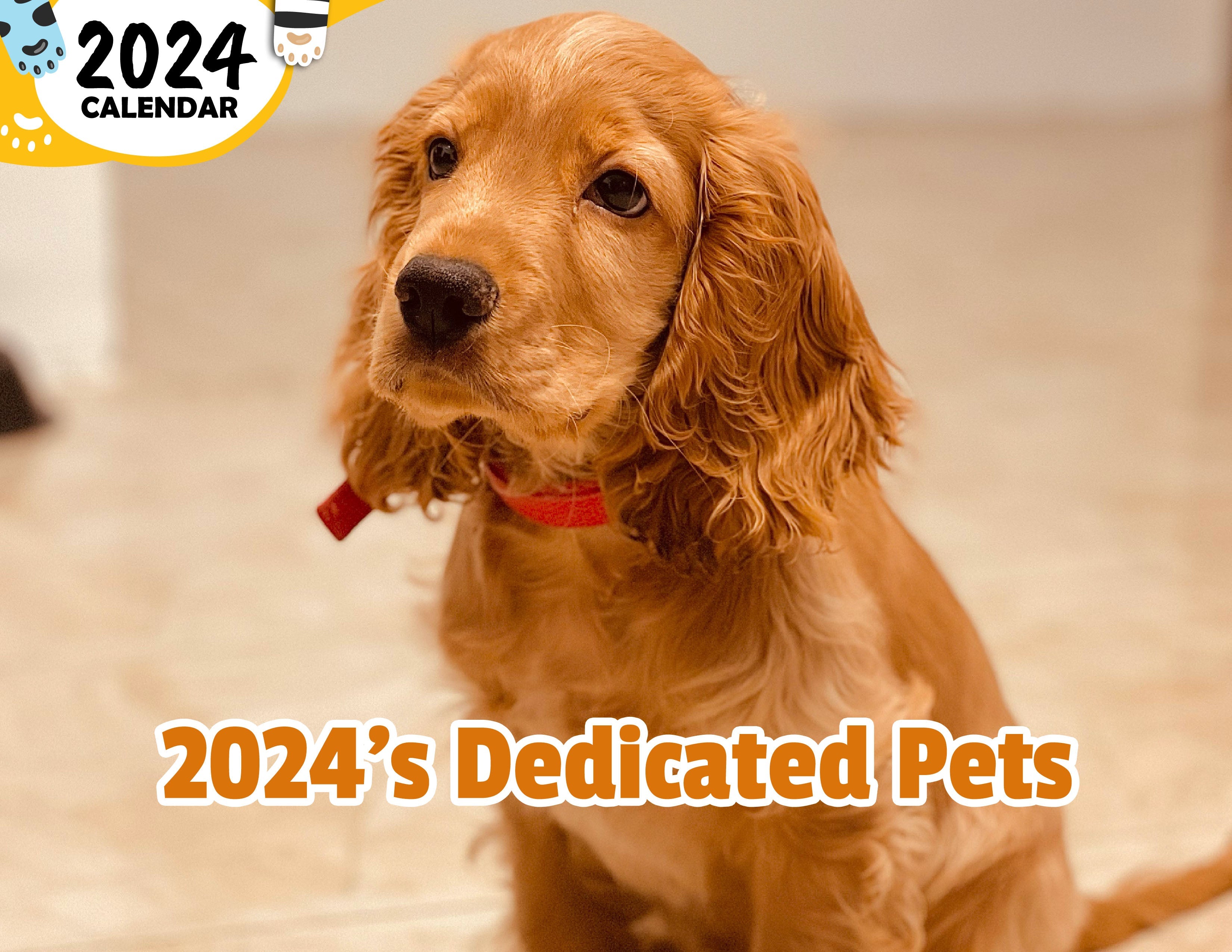 2024's Dedicated Pets: 2024 Wall Calendar (Published)
