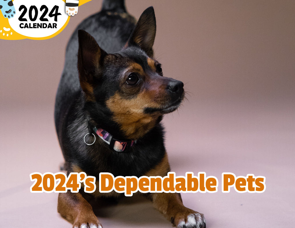 2024's Dependable Pets: 2024 Wall Calendar (Published)