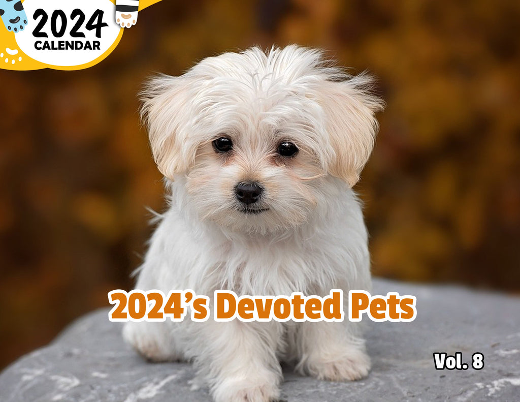 2024's Devoted Pets Volume Eight: 2024 Wall Calendar (Published)