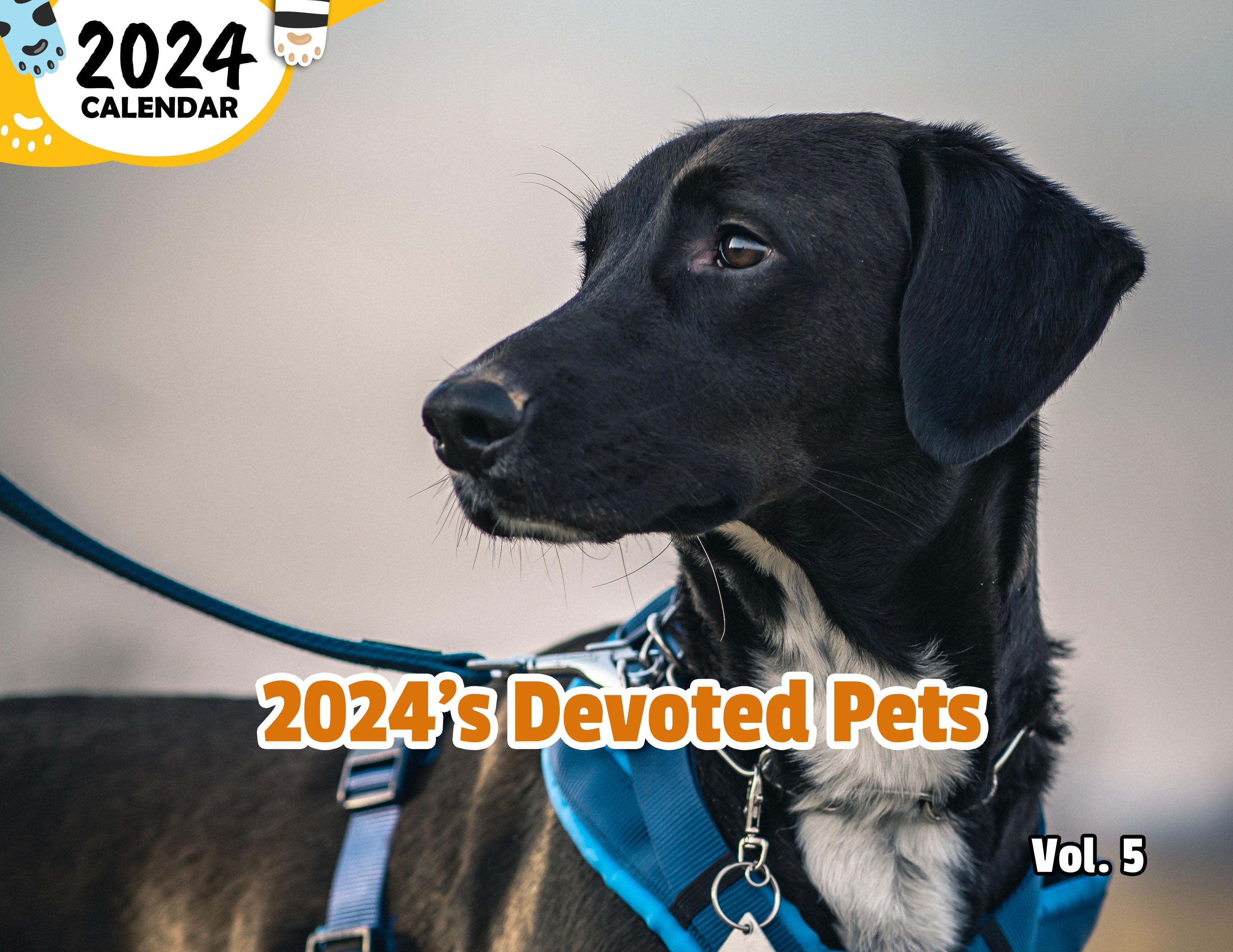 2024's Devoted Pets Volume Five: 2024 Wall Calendar (Published)