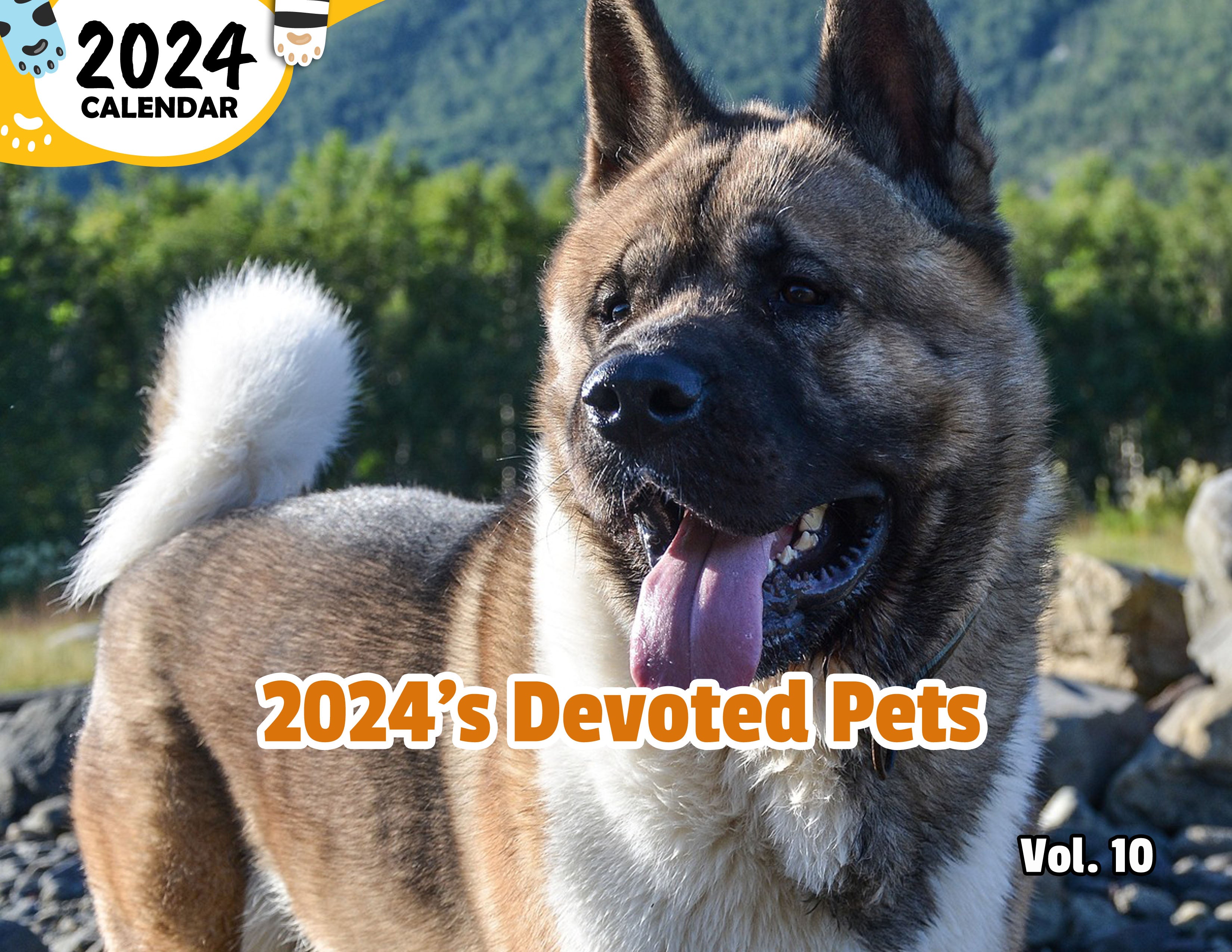 2024's Devoted Pets Volume Ten: 2024 Wall Calendar (Published)