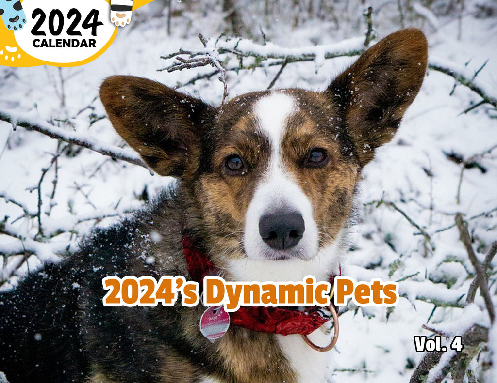 2024's Dynamic Pets Volume Four: 2024 Wall Calendar (Published)