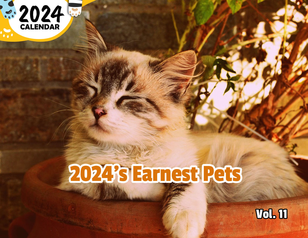 2024's Earnest Pets Volume Eleven: 2024 Wall Calendar (Published)