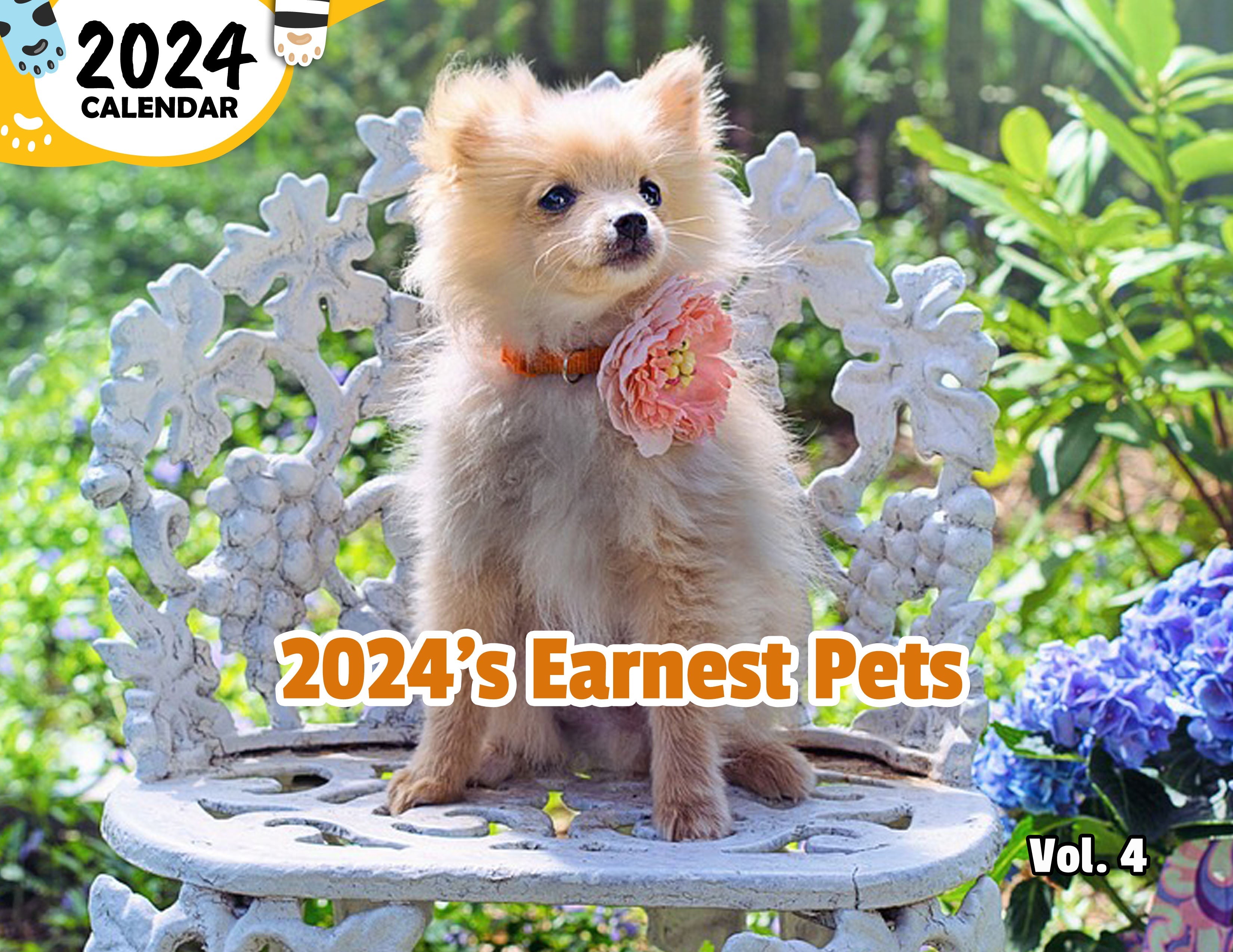 2024's Earnest Pets Volume Four: 2024 Wall Calendar (Published)
