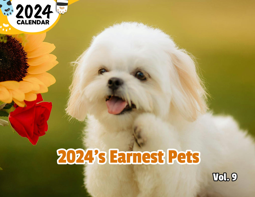 2024's Earnest Pets Volume Nine: 2024 Wall Calendar (Published)