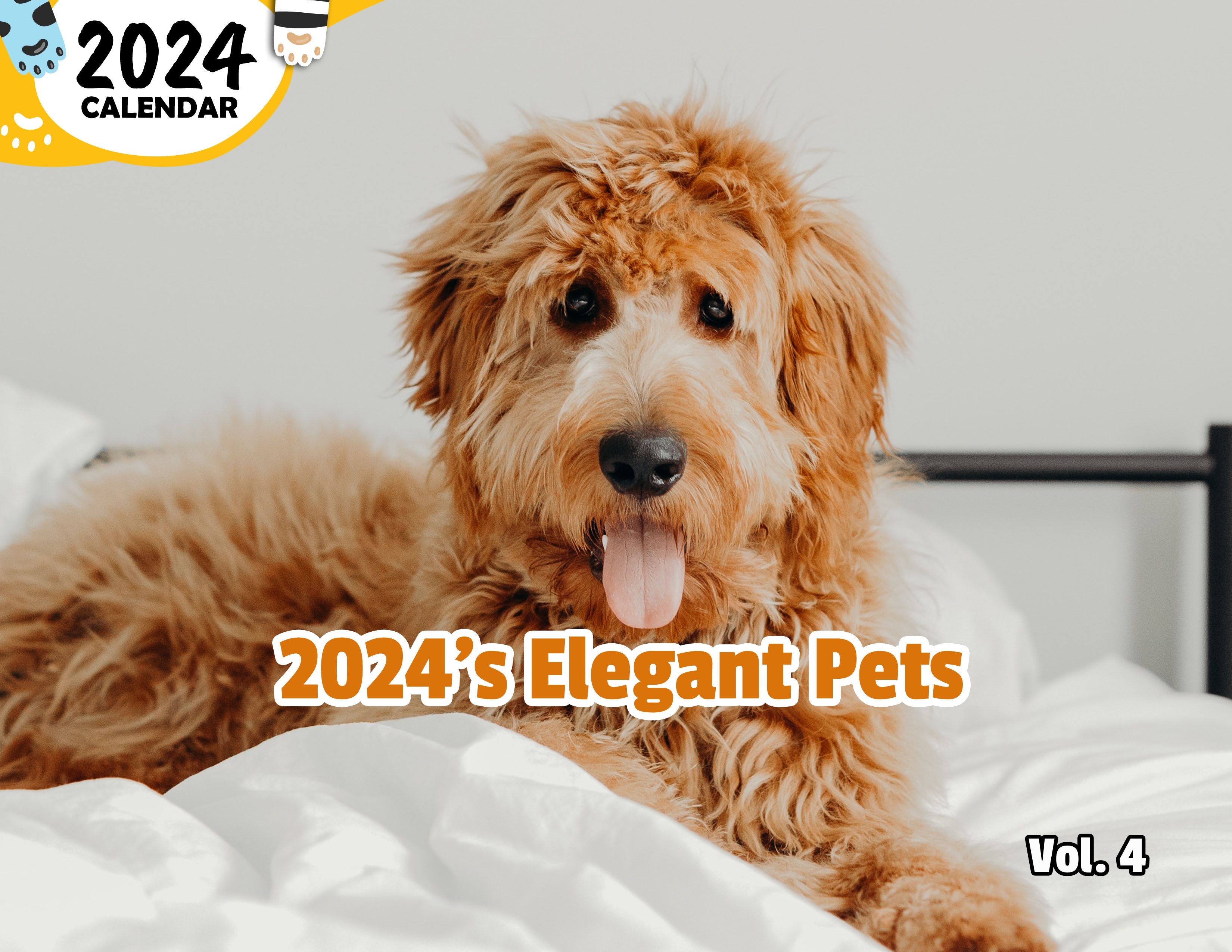 2024's Elegant Pets Volume Four: 2024 Wall Calendar (Published)