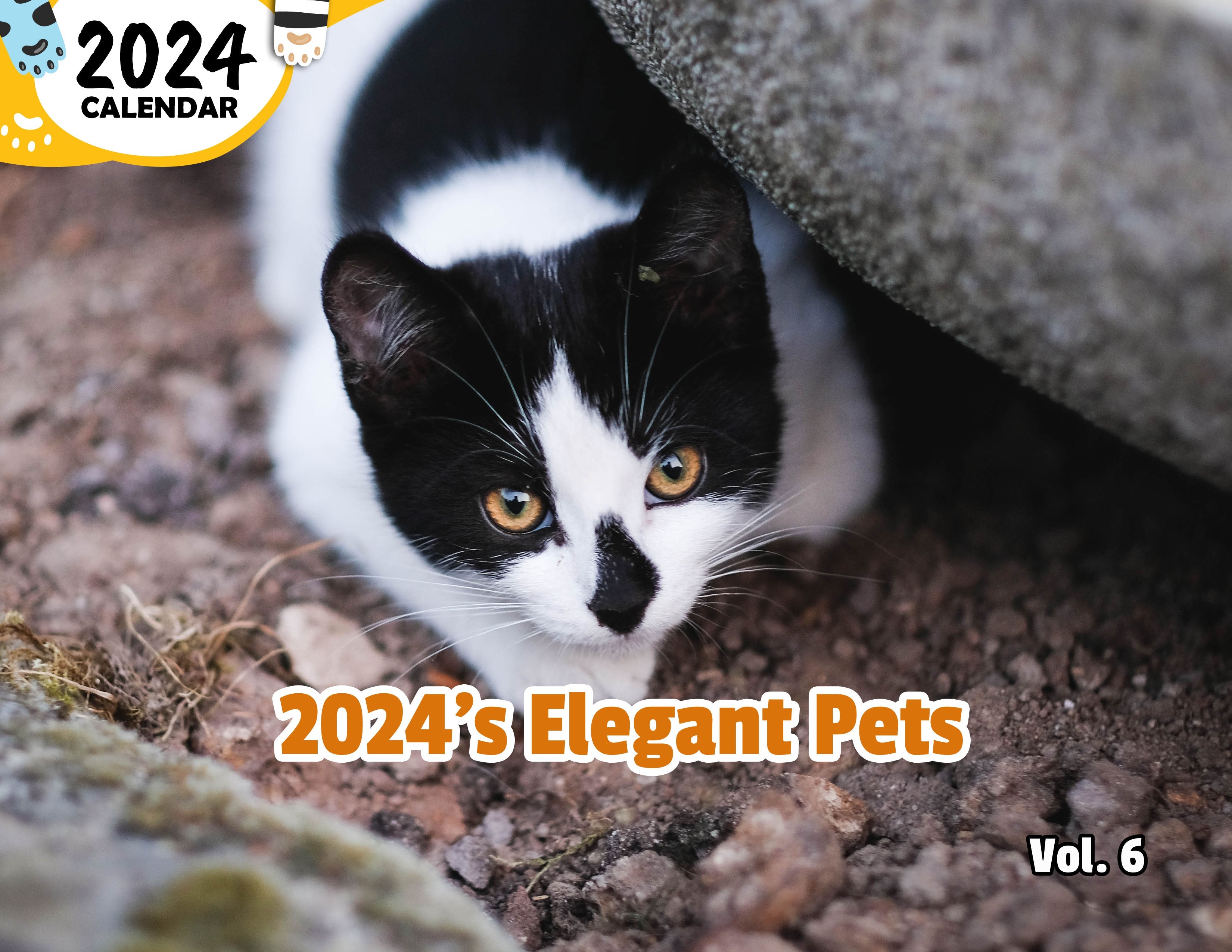2024's Elegant Pets Volume Six: 2024 Wall Calendar (Published)