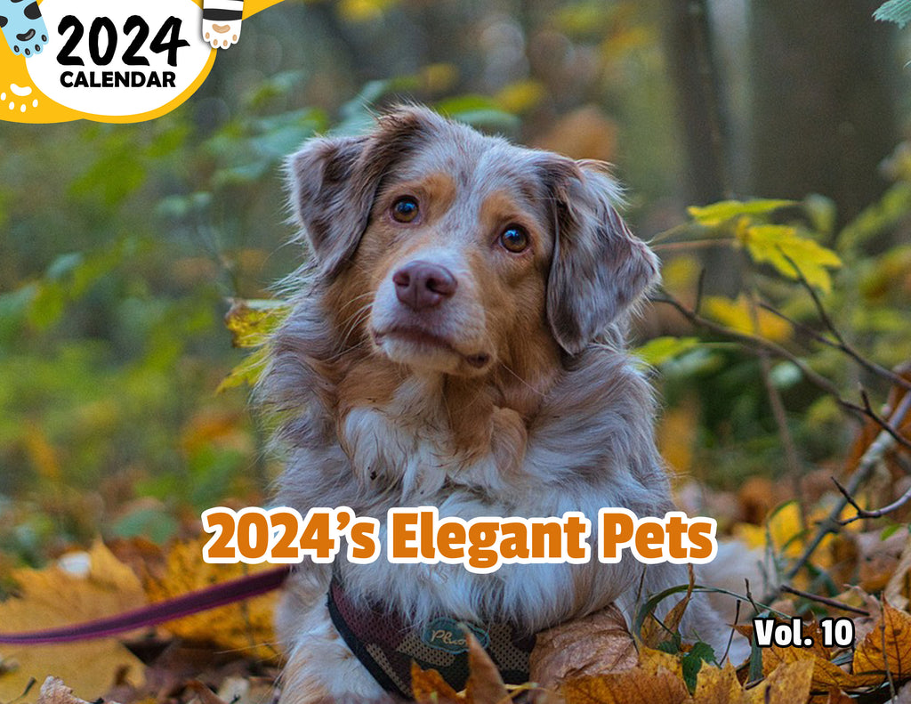 2024's Elegant Pets Volume Ten: 2024 Wall Calendar (Published)