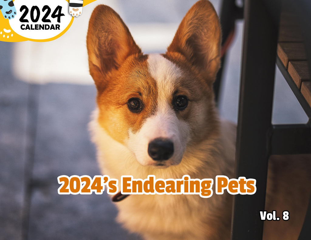 2024's Endearing Pets Volume Eight: 2024 Wall Calendar (Published)