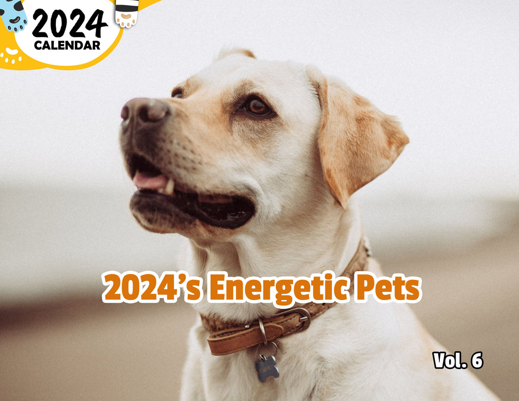 2024's Energetic Pets Volume Six: 2024 Wall Calendar (Published)
