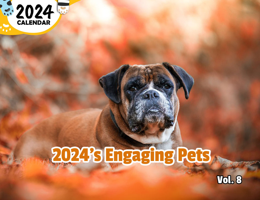 2024's Engaging Pets Volume Eight: 2024 Wall Calendar (Published)