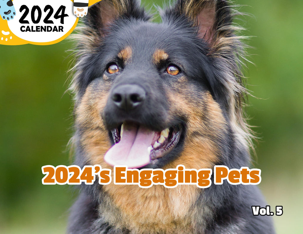 2024's Engaging Pets Volume Five: 2024 Wall Calendar (Published)