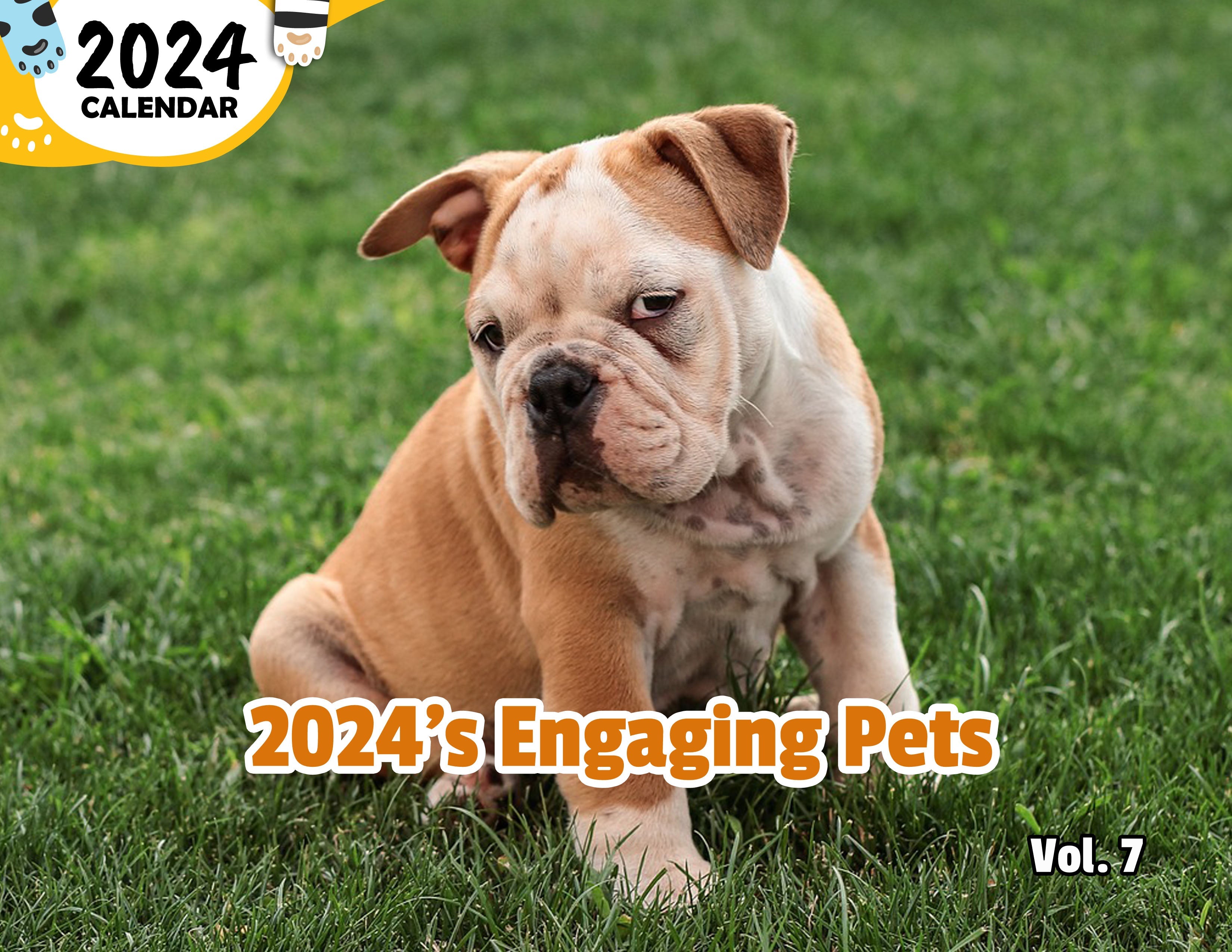 2024's Engaging Pets Volume Seven: 2024 Wall Calendar (Published)