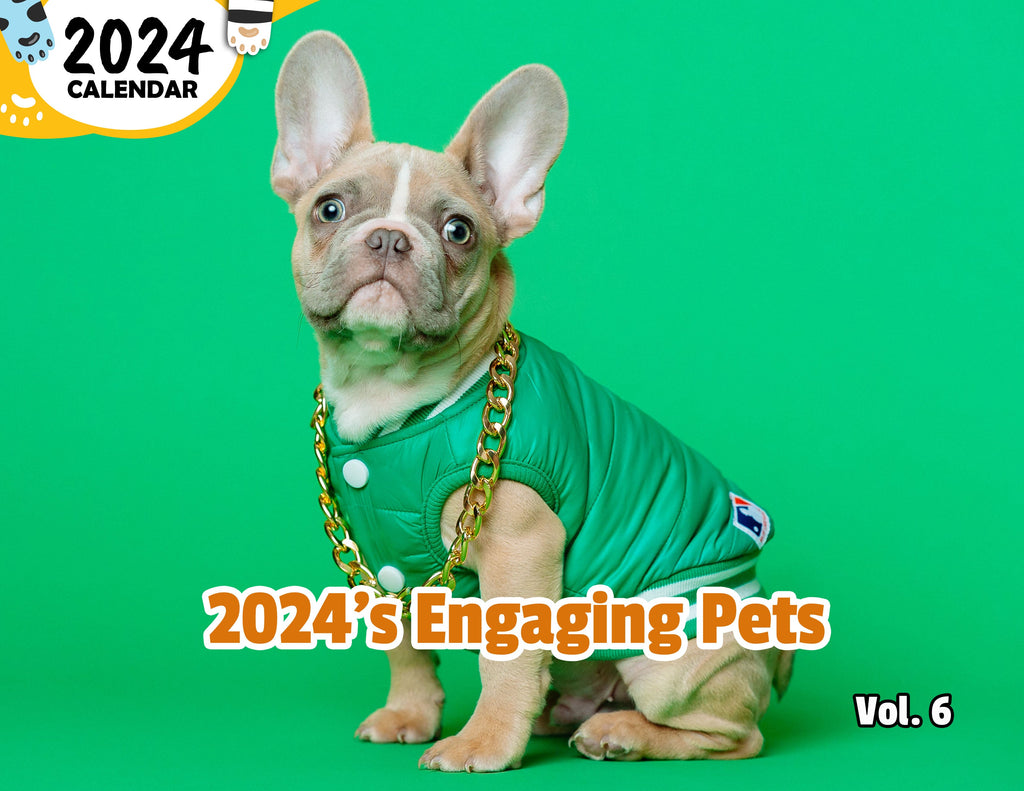 2024's Engaging Pets Volume Six: 2024 Wall Calendar (Published)