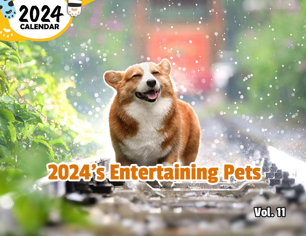 2024's Entertaining Pets Volume Eleven: 2024 Wall Calendar (Published)