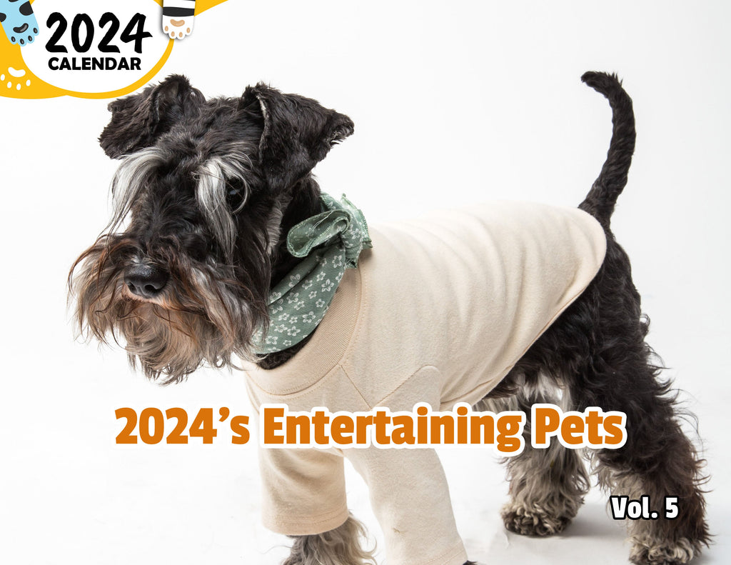 2024's Entertaining Pets Volume Five: 2024 Wall Calendar (Published)