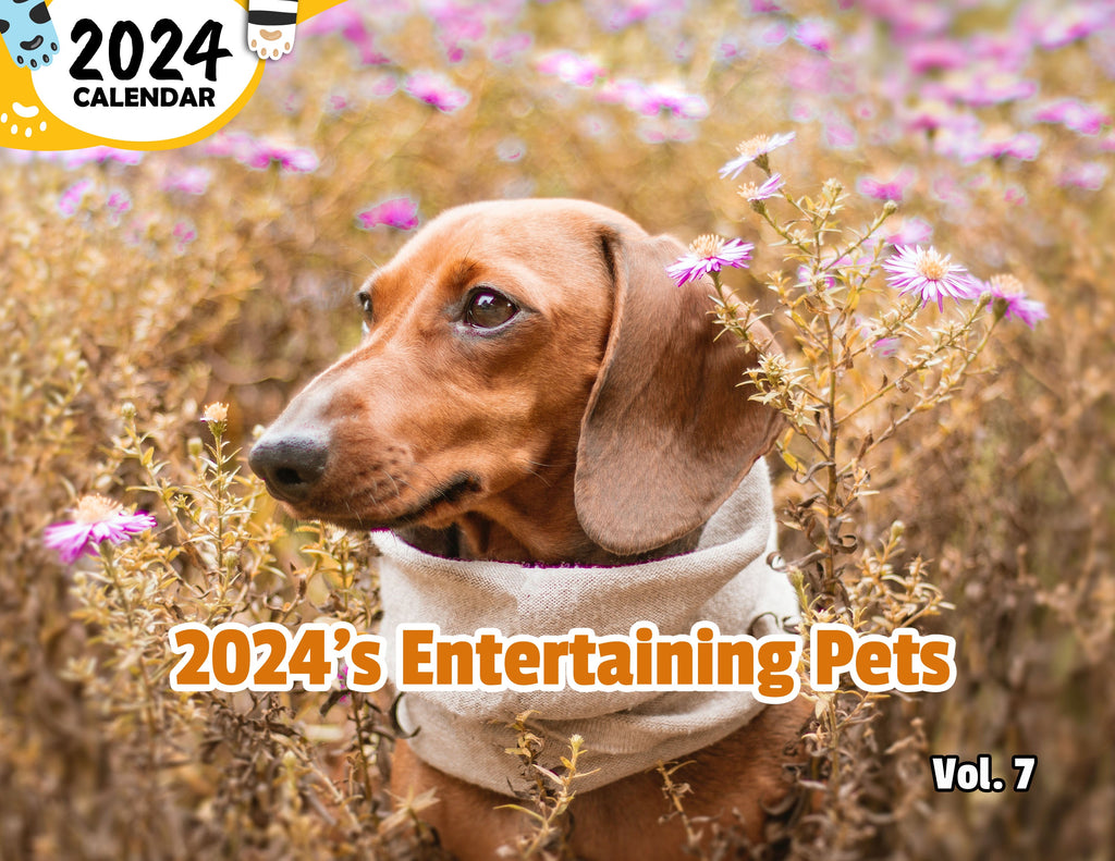 2024's Entertaining Pets Volume Seven: 2024 Wall Calendar (Published)