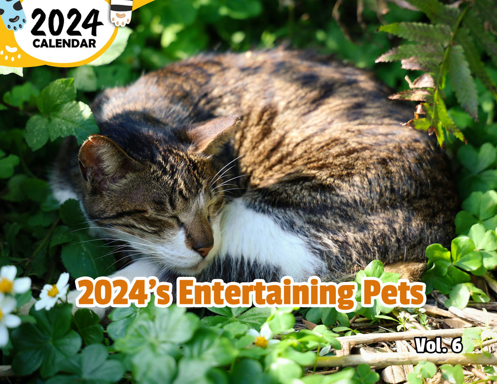 2024's Entertaining Pets Volume Six: 2024 Wall Calendar (Published)