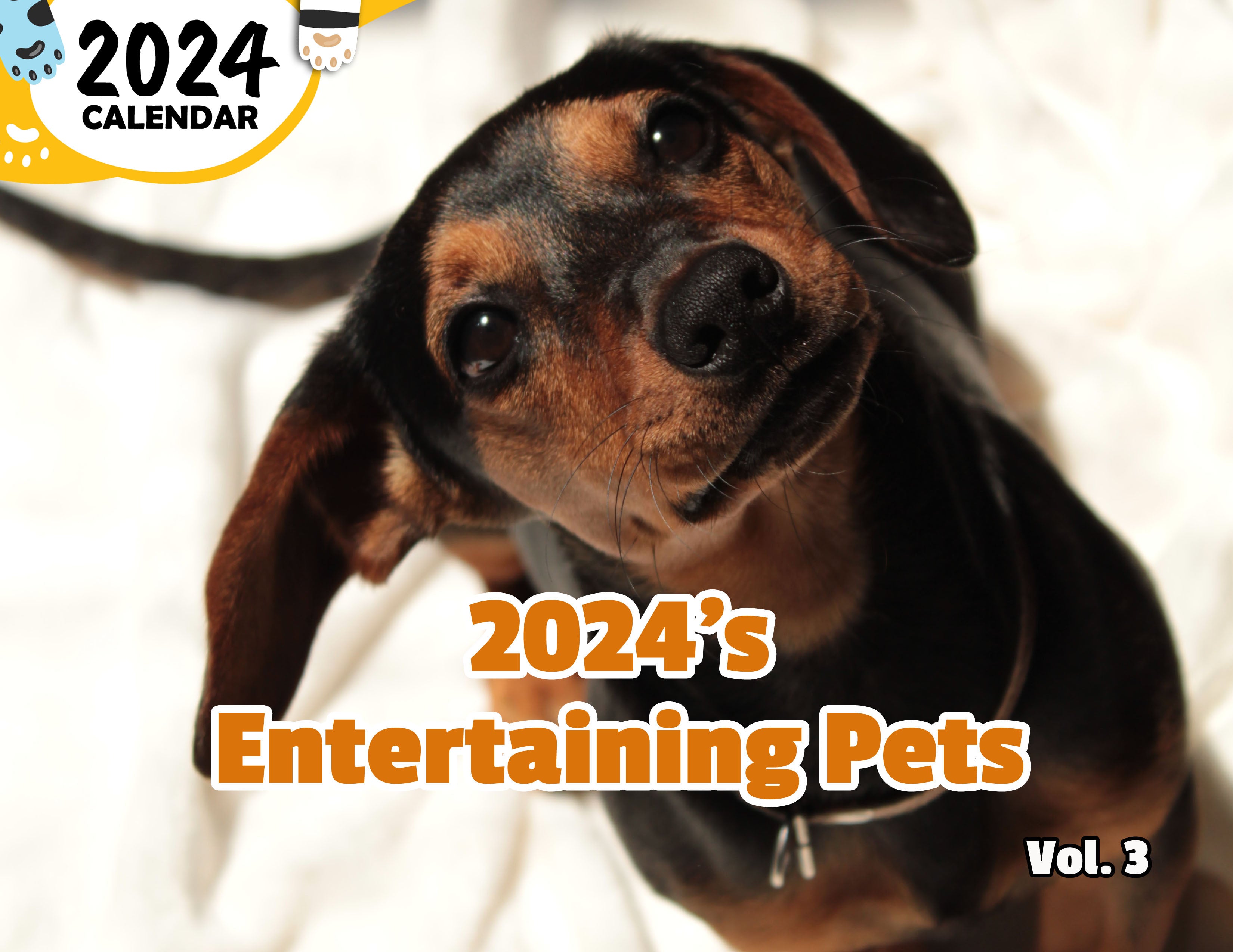 2024's Entertaining Pets Volume Three: 2024 Wall Calendar (Published)
