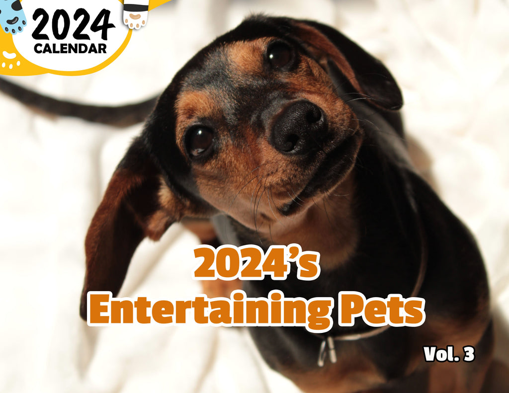 2024's Entertaining Pets Volume Three: 2024 Wall Calendar (Published)