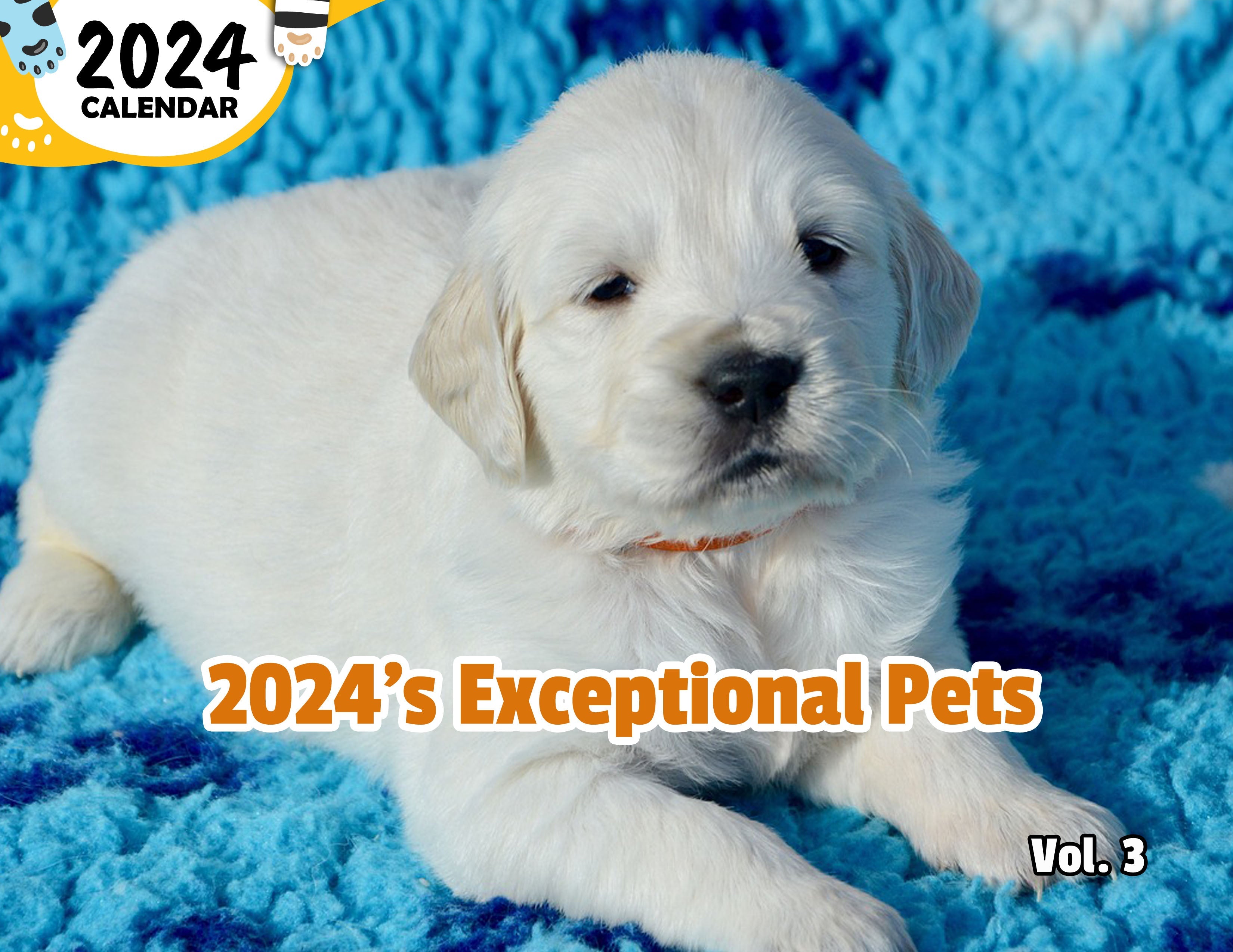 2024's Exceptional Pets Volume Three: 2024 Wall Calendar (Published)