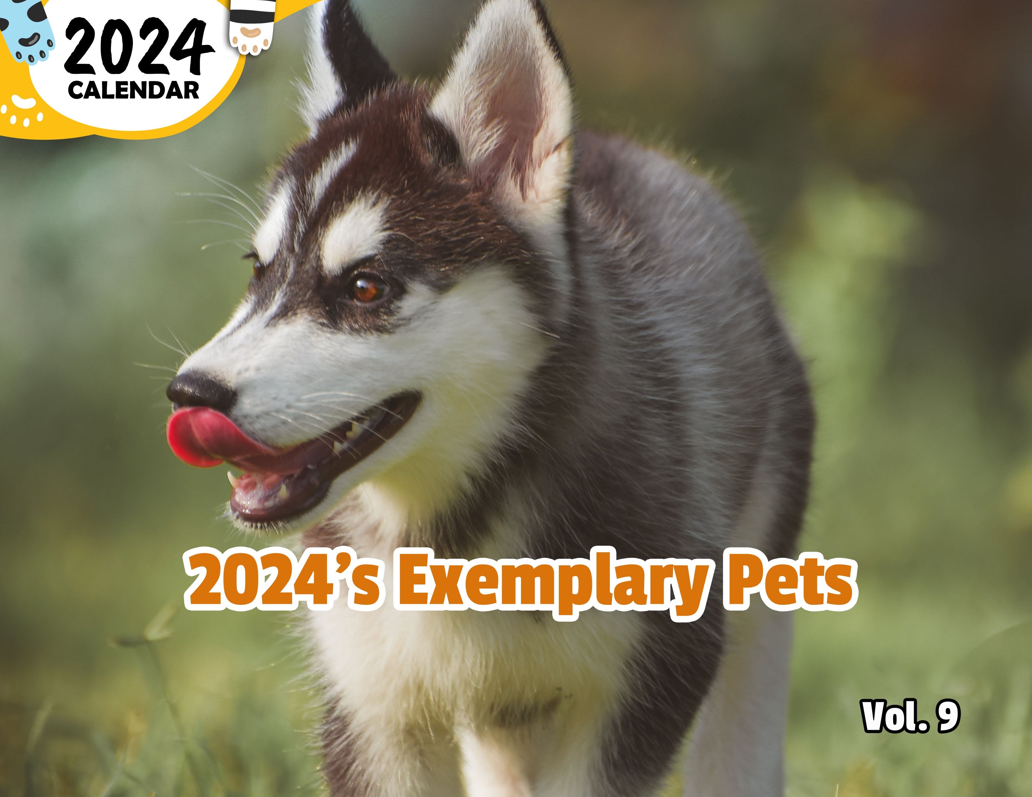 2024's Exemplary Pets Volume Nine: 2024 Wall Calendar (Published)