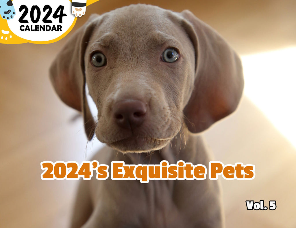 2024's Exquisite Pets Volume Five: 2024 Wall Calendar (Published)