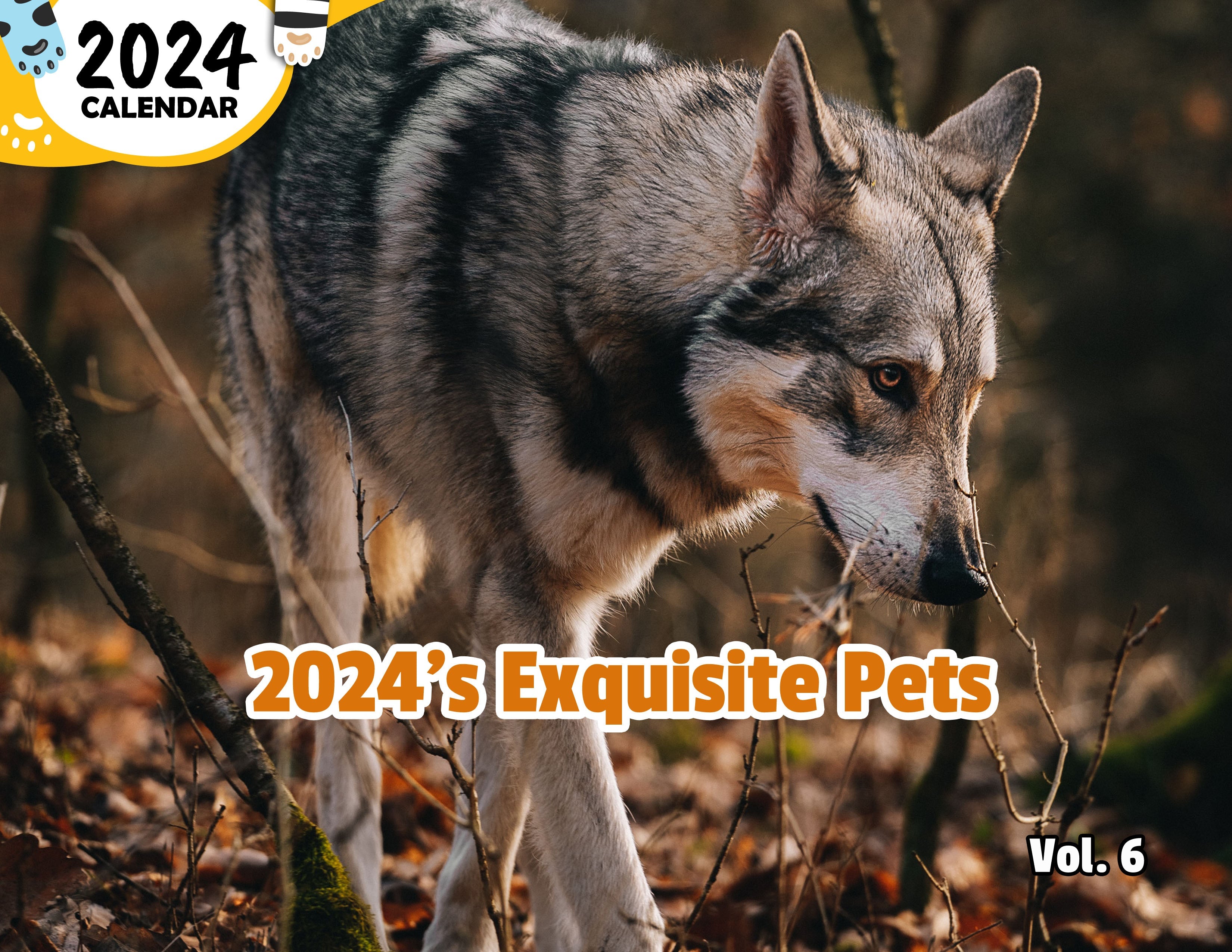 2024's Exquisite Pets Volume Six: 2024 Wall Calendar (Published)