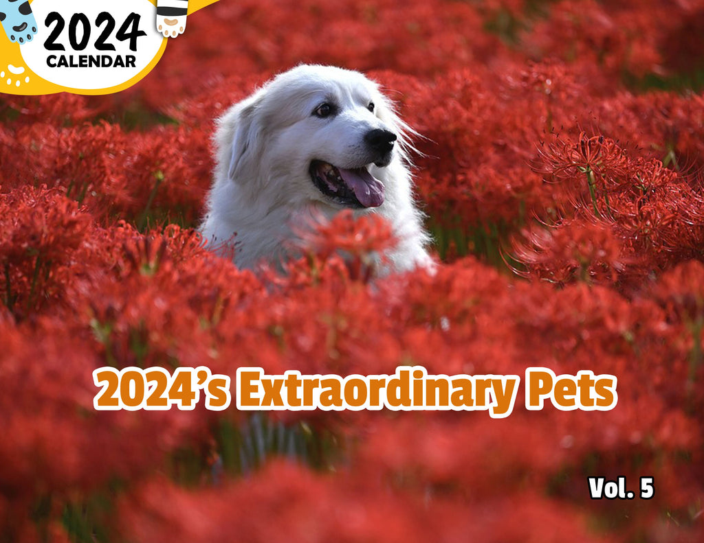 2024's Extraordinary Pets Volume Five: 2024 Wall Calendar (Published)
