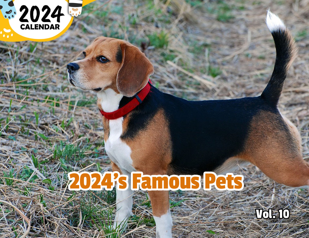 2024's Famous Pets Volume Ten: 2024 Wall Calendar (Published)