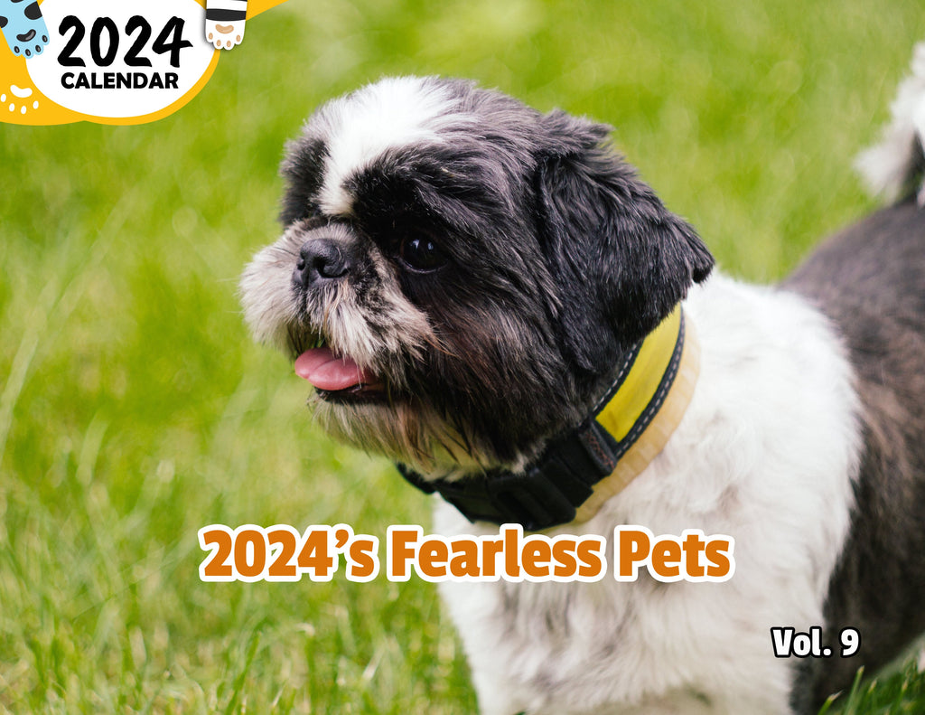 2024's Fearless Pets Volume Nine: 2024 Wall Calendar (Published)