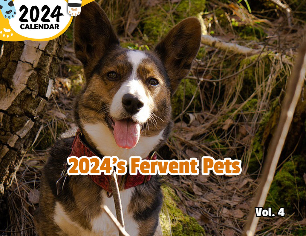 2024's Fervent Pets Volume Four: 2024 Wall Calendar (Published)