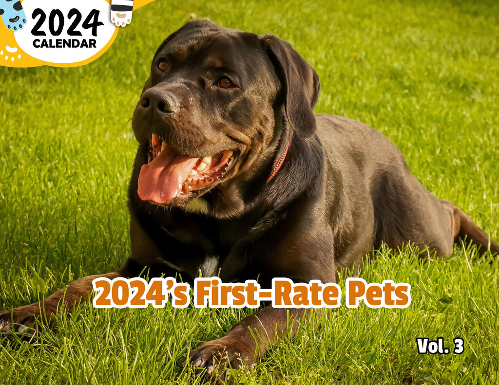 2024's First-Rate Pets Volume Three: 2024 Wall Calendar (Published)