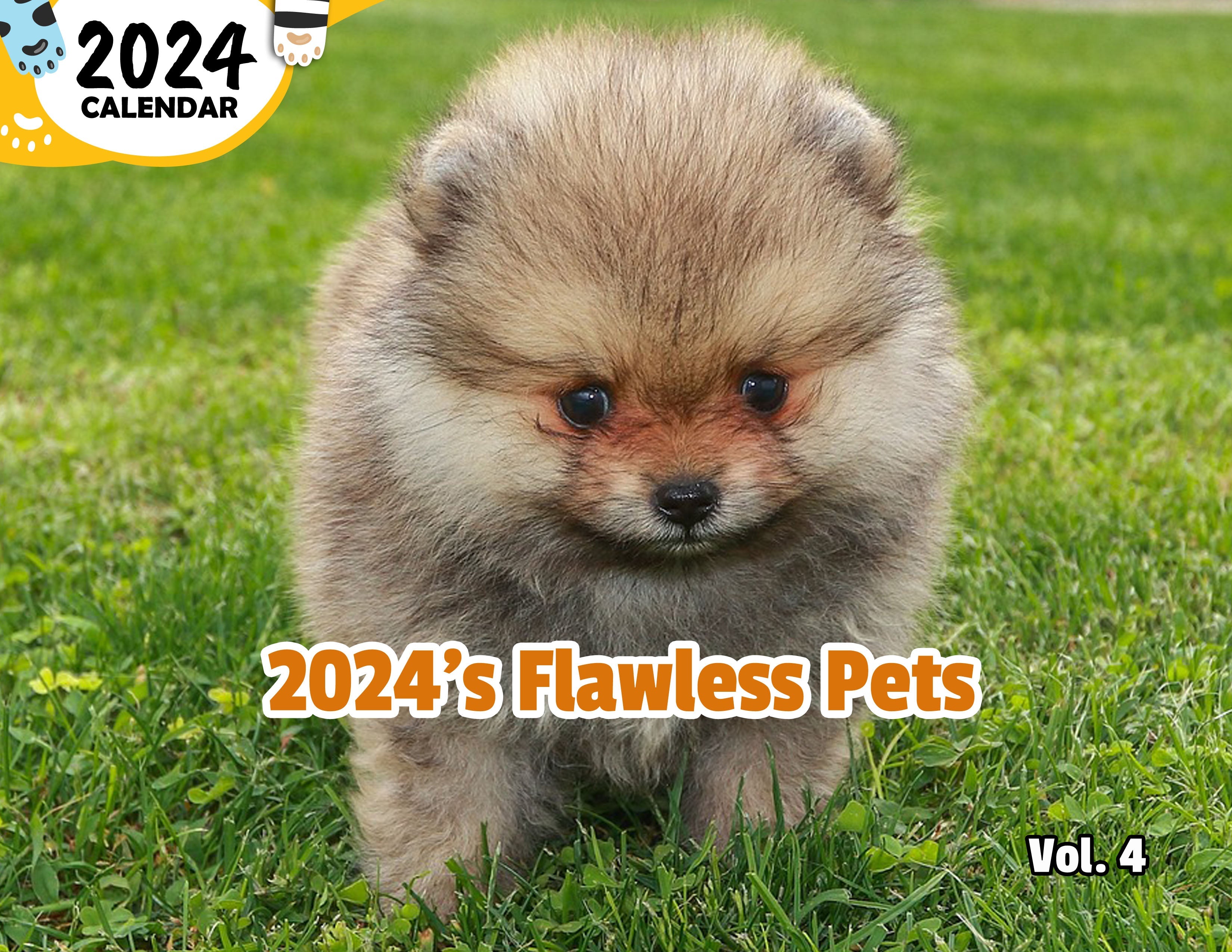 2024's Flawless Pets Volume Four: 2024 Wall Calendar (Published)